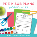 Best Pre-K & Preschool Sub Plans Educate & Rejuvenate