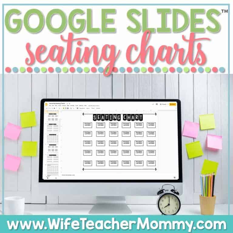 Google Slides Seating Charts Educate & Rejuvenate