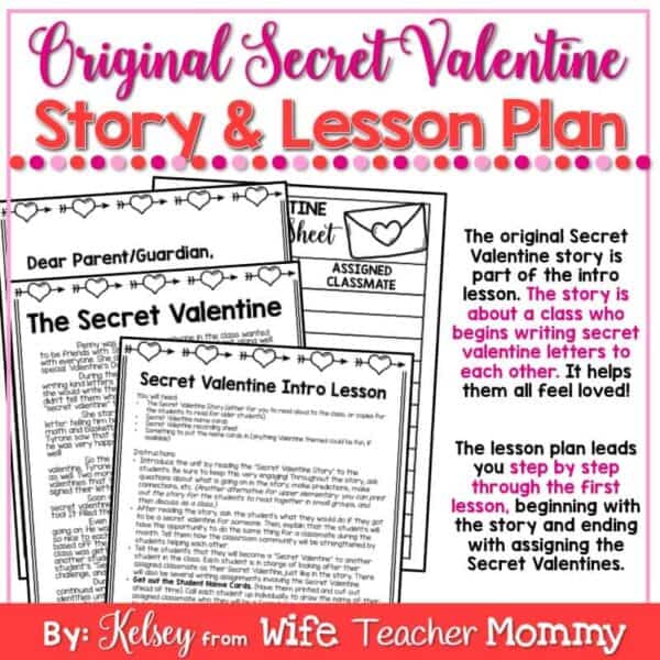 Valentine's Day Writing Activity- Secret Valentine Writing Prompts. - Image 7