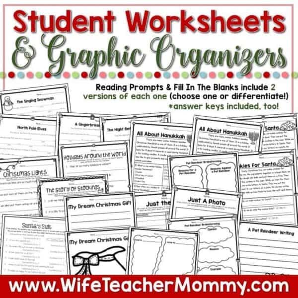 December Sub Plans 1st and 2nd Grade Math and ELA Mini Bundle - Image 4