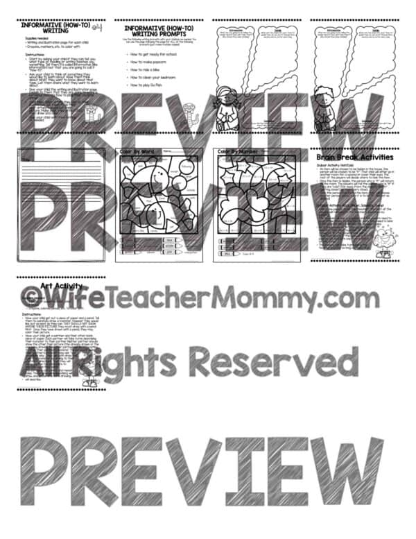 5th Grade Distance Learning Packet: At Home Learning Activities Week #4 - Image 5