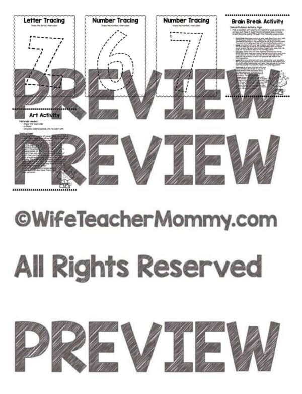 Pre-K Distance Learning Packet: At Home Learning Activities Week #7 - Image 6