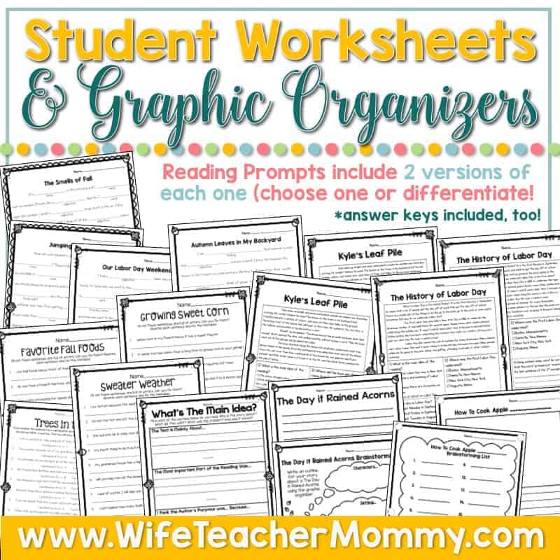 September Sub Plans 3rd and 4th Grade Math and ELA Mini Bundle - Image 4
