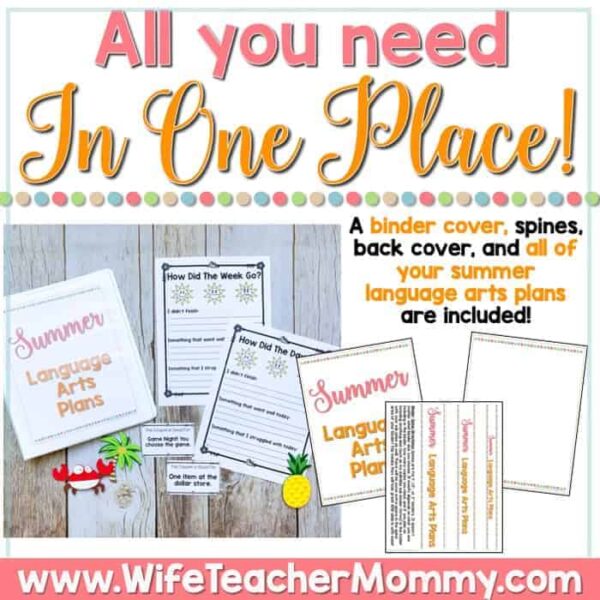 Summer Homeschool Lessons for 3rd Grade & 4th Grade Language Arts - Image 2