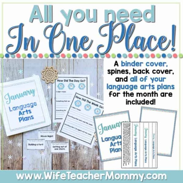 January Homeschool Lessons for 3rd Grade & 4th Grade Language Arts - Image 2