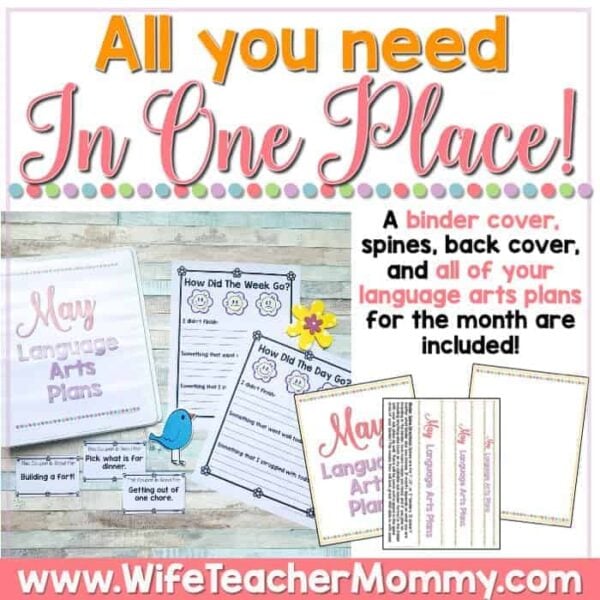 May Homeschool Lessons for Kindergarten Language Arts - Image 2