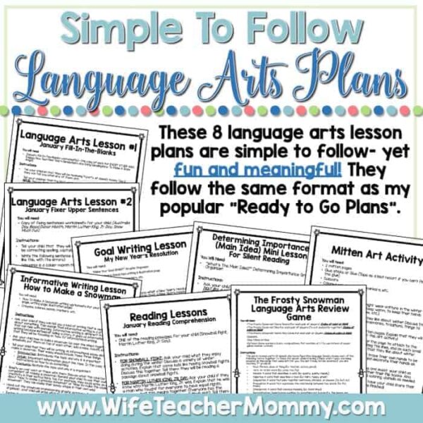 January Homeschool Lessons for 3rd Grade & 4th Grade Language Arts - Image 4