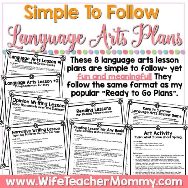 May Homeschool Lessons for 3rd Grade & 4th Grade Language Arts - Image 5