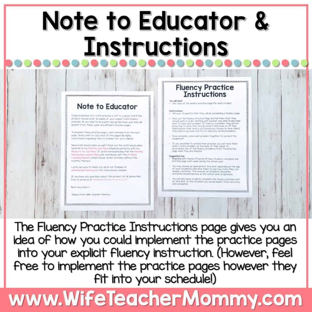 Fluency Fourth Grade Math 36 Weeks of 4th Grade Math Fluency Worksheets