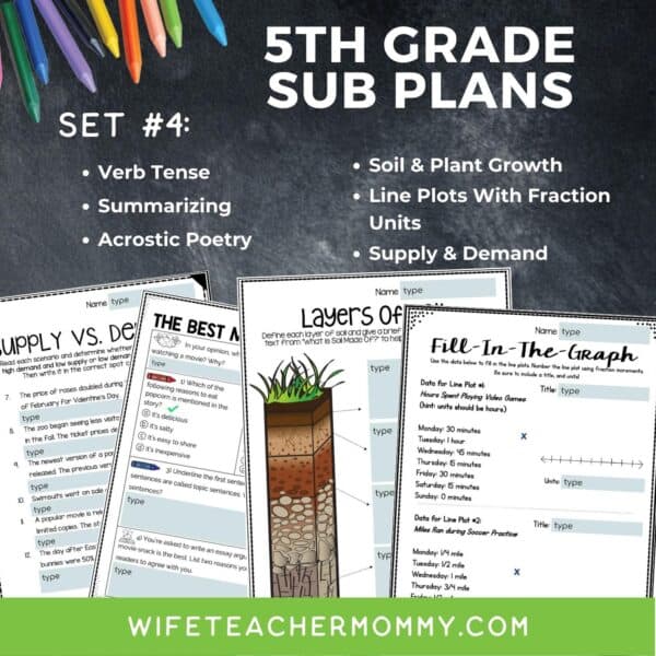 5th Grade Ready To Go Sub Plans Digital Google Slides Set #4 - Image 3