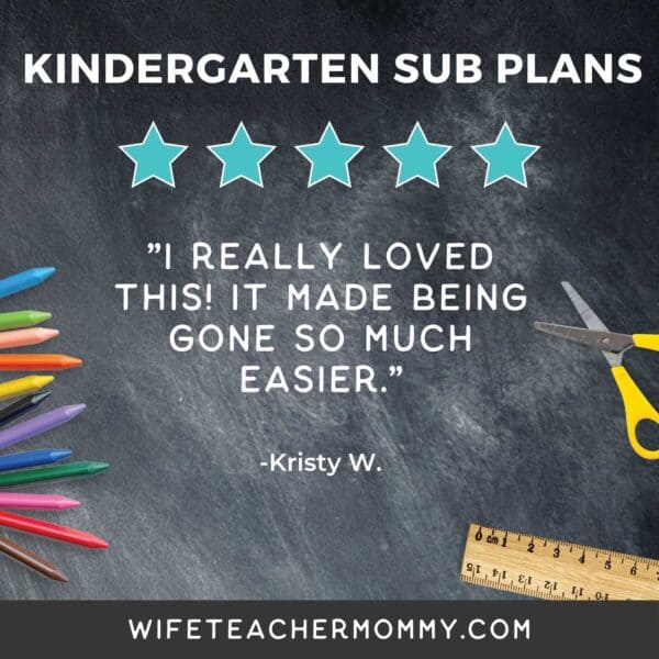 Kindergarten Ready To Go Sub Plans Digital Google Slides Set #5 - Image 4