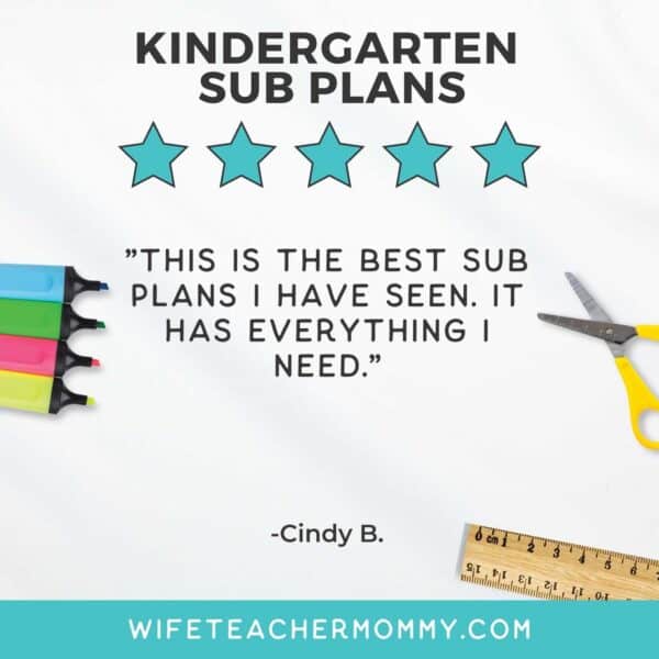 Kindergarten Ready To Go Sub Plans Digital Google Slides Set #3 - Image 4
