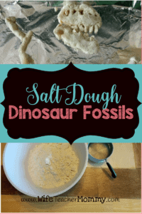 Salt Dough Dinosaur fossils can make a fun end of the year activity to integrate into your science curriculum! Salt Dough Dinosaur Fossils