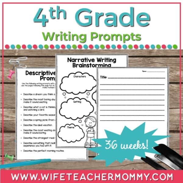 36 weeks of 4th grade writing assignments