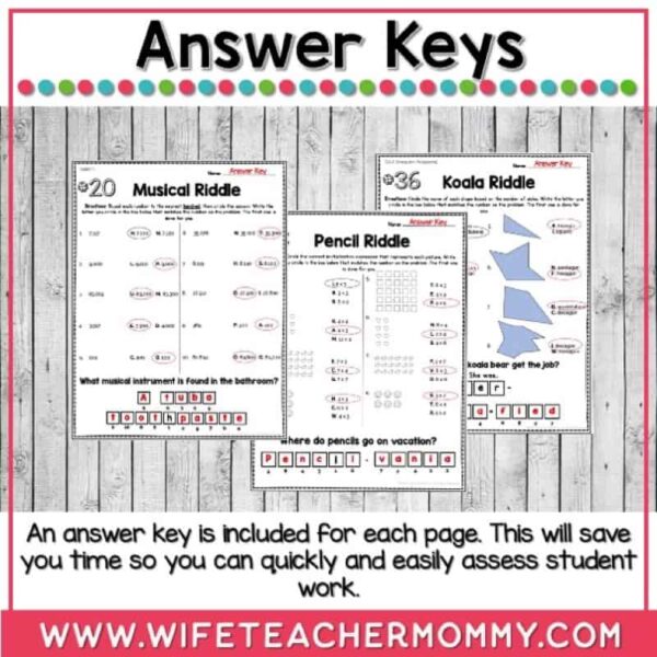 36 Weeks of Math Riddles for 3rd Grade PRINTABLE - Image 4