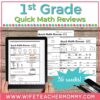 math review 1st grade worksheets