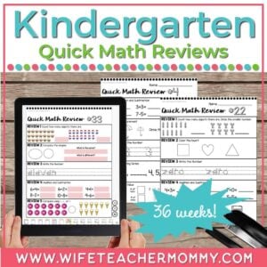 kindergarten math review