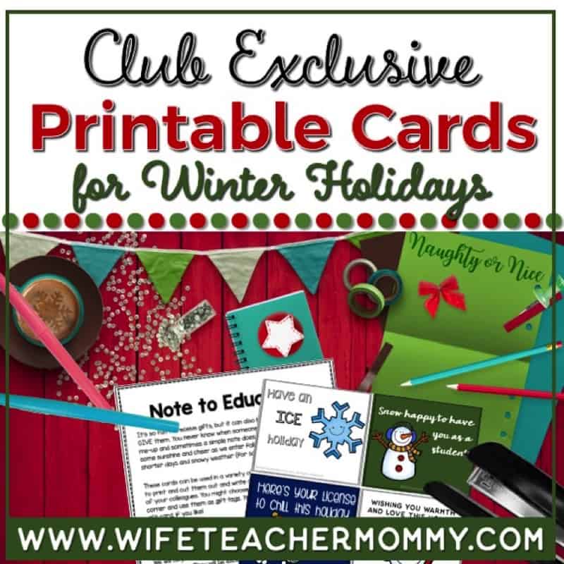 December Punny Cards for Winter Holidays