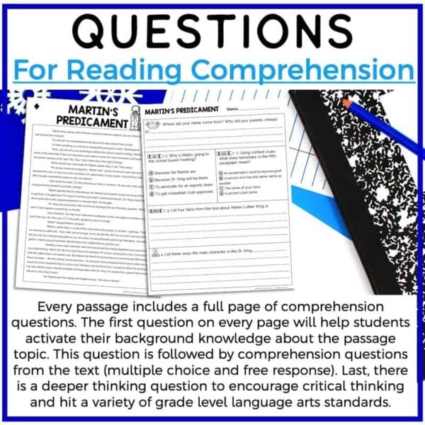 5th Grade January Reading Passages Printable Version - Image 3