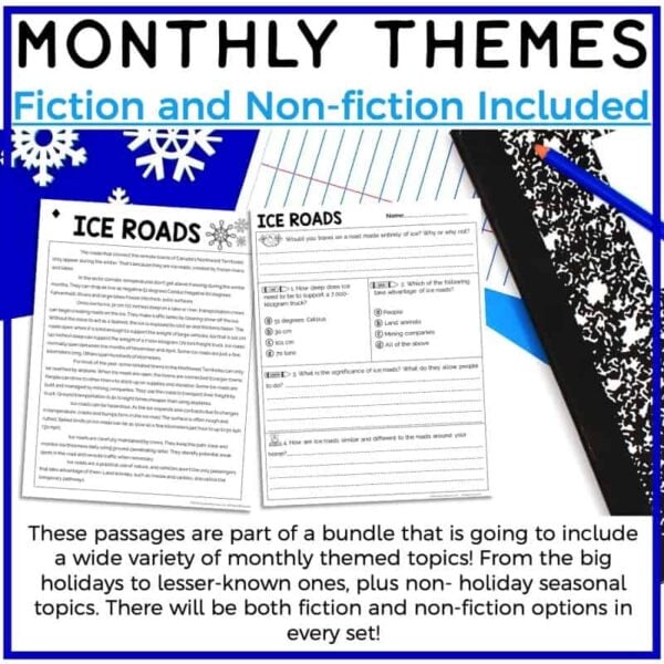 5th Grade January Reading Passages Printable Version - Image 4