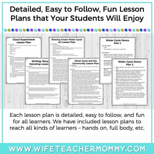 Lower Grades Water Cycle Thematic Unit (Print Version) Educate & Rejuvenate