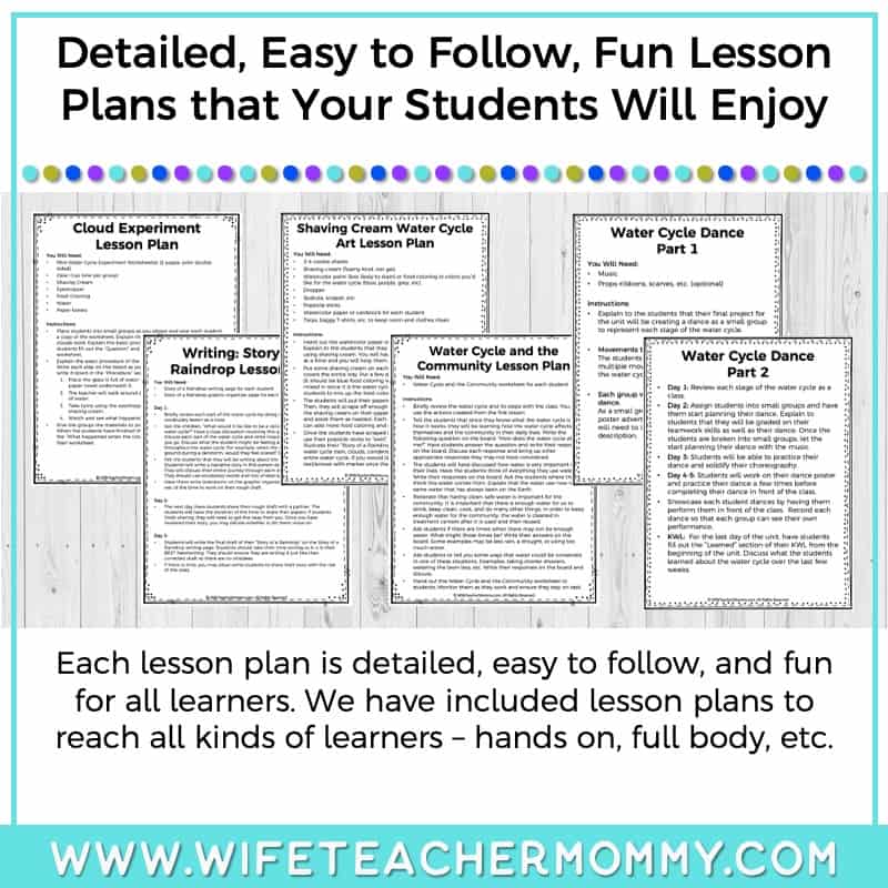 Lower Grades Water Cycle Thematic Unit (Print Version) - Image 4