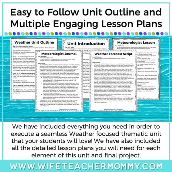 Lower Grades Weather and Water Cycle Thematic Unit Bundle (Print Version) - Image 4
