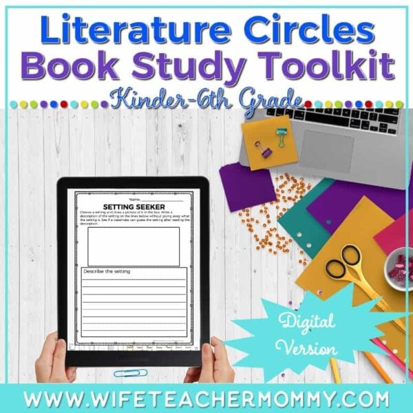digital literature & book circles activities toolkit for elementary