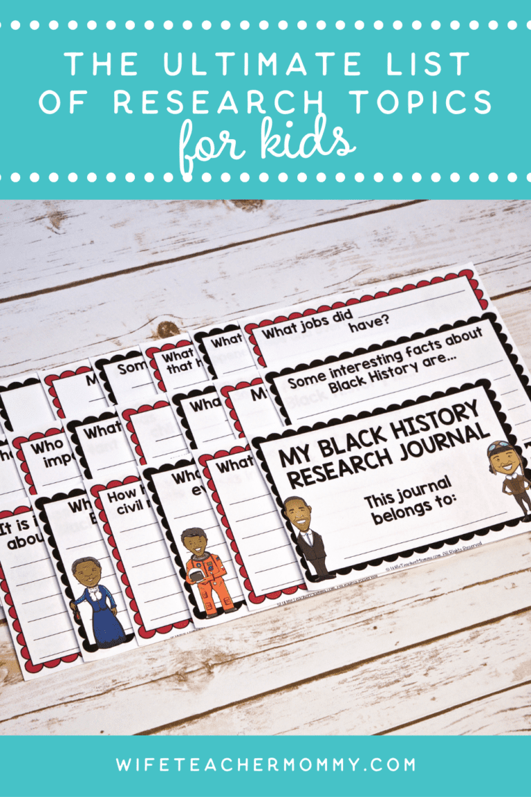 INTERESTING TOPICS TO RESEARCH FOR KIDS visual data 7