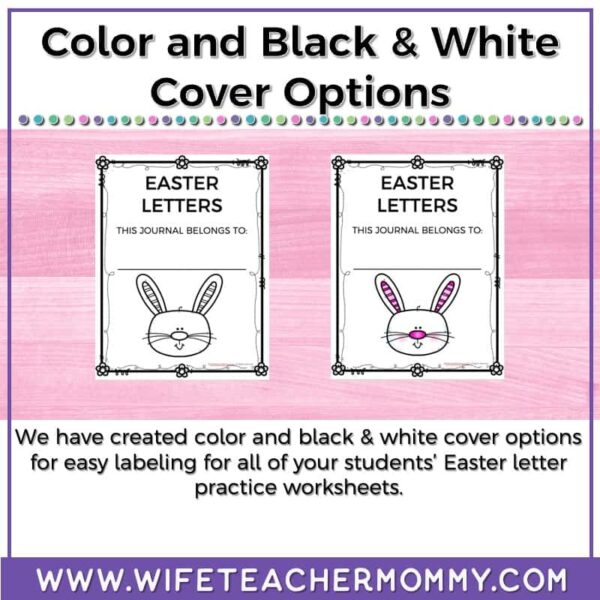 Easter Alphabet Worksheets Practice A-Z (Write, Circle, Draw) - Image 2