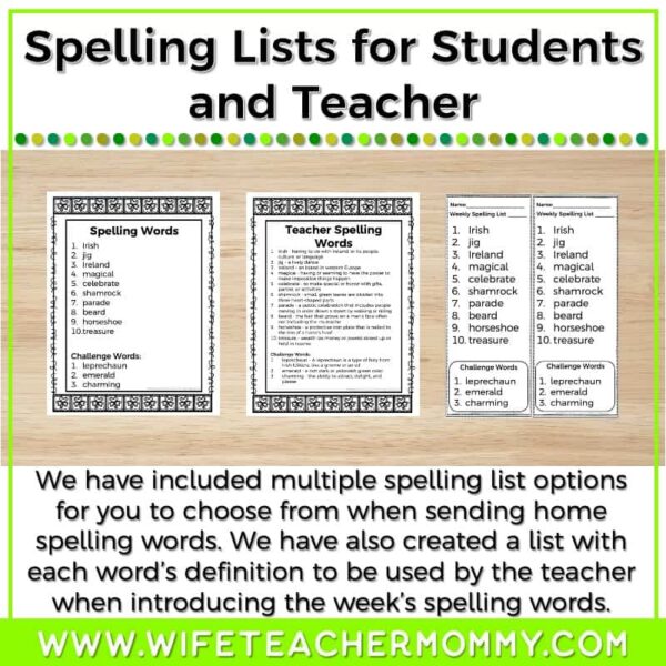 3rd-6th Grade St. Patrick's Day Spelling Activities - Image 5