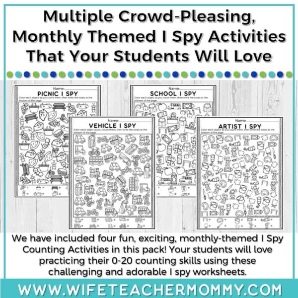 August Counting I Spy Resource - Image 2