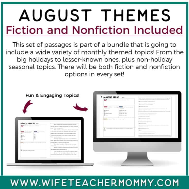 3rd Grade August Reading Passages Digital Google Slides Version Educate ...