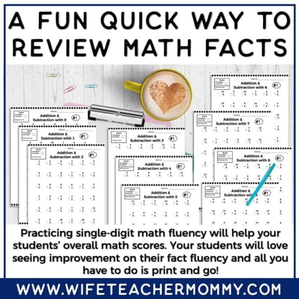 Math Fact Fluency: Addition & Subtraction Facts 0-9 PRINT + DIGITAL - Image 2
