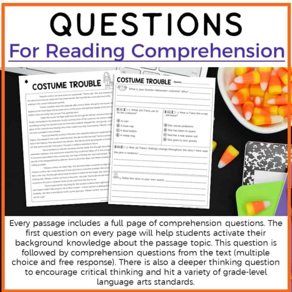 3rd Grade October Reading Passages Printable Version - Image 3