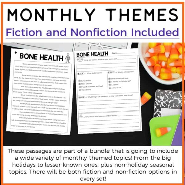 3rd Grade October Reading Passages Printable Version - Image 4