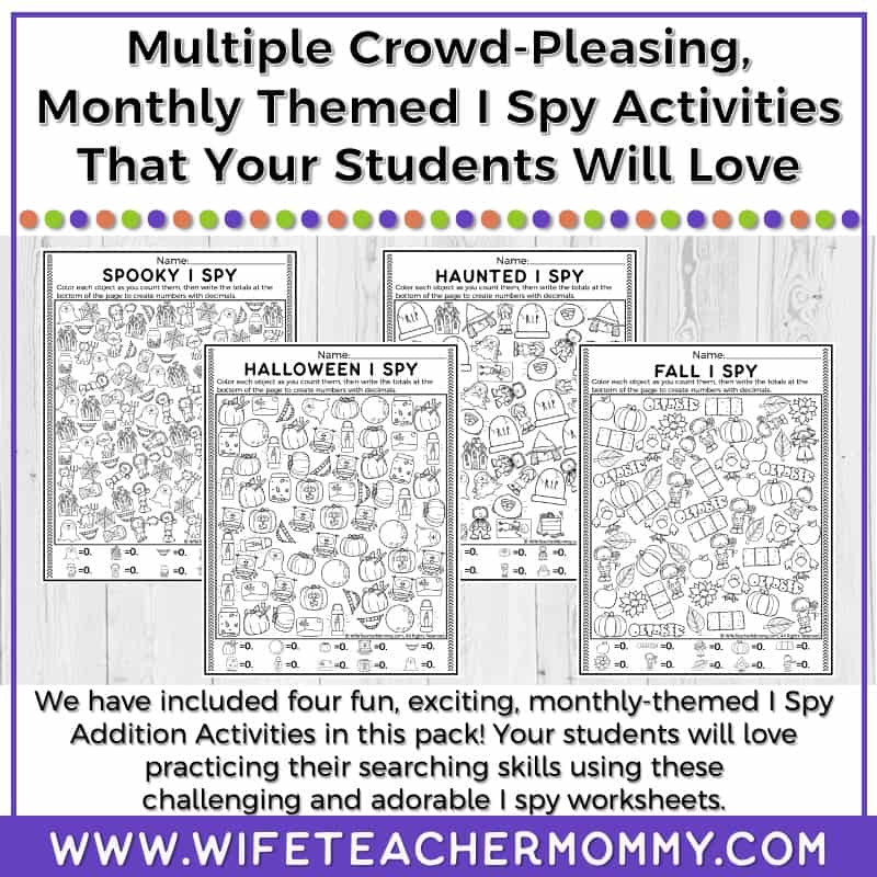 October Missing Value I Spy Resource - Image 2