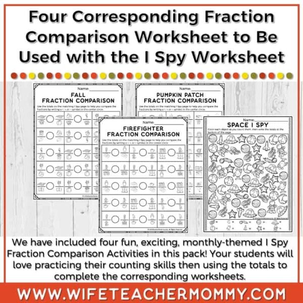 September Fraction Comparison I Spy Resource - Image 3