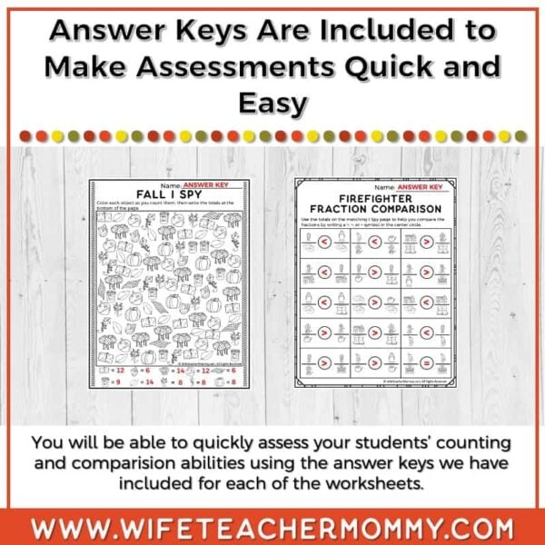 September Fraction Comparison I Spy Resource - Image 4