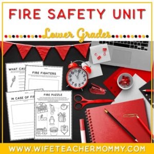 fire safety worksheets- fire safety lesson plans pack