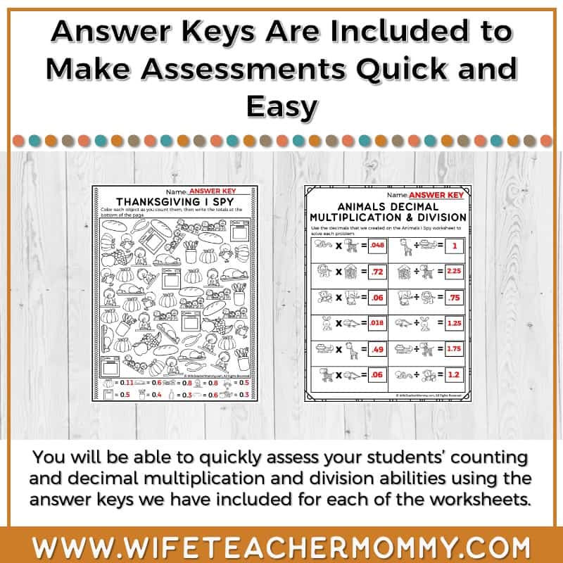 November Multiply & Divide Decimals I Spy Resource - Image 4