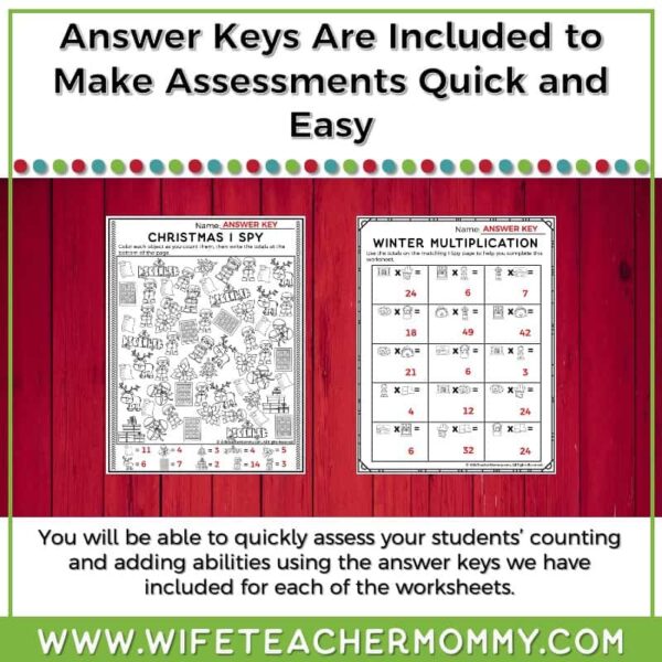 December Multiplication I Spy Resource - Image 4