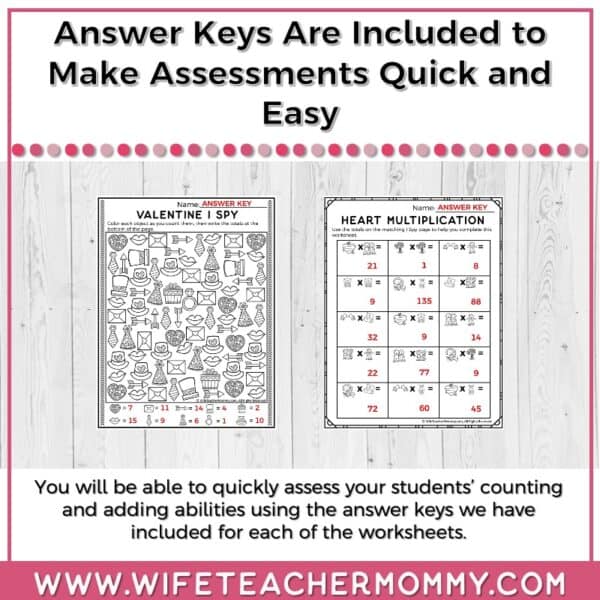 February Multiplication I Spy Resource - Image 4