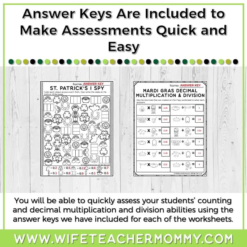 March Multiply & Divide Decimals I Spy Resource - Image 4