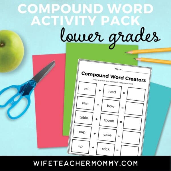 compound words activity pack