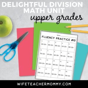 division worksheets- delightful division unit