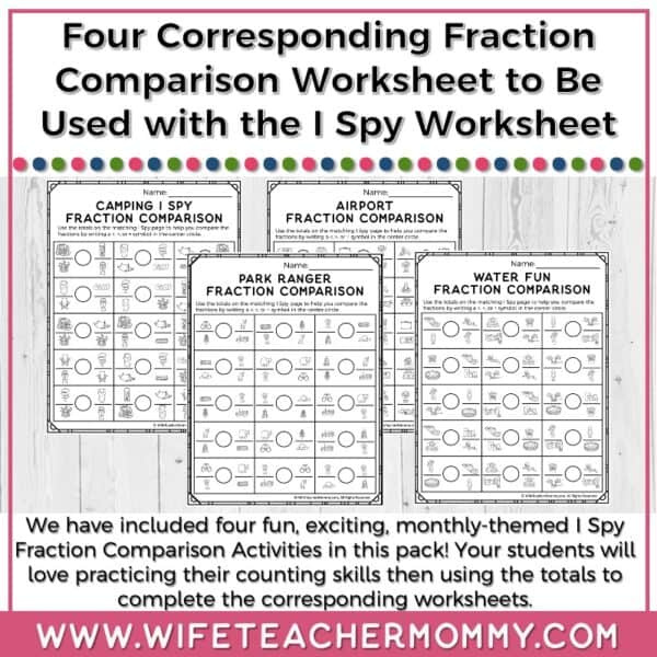 June Fraction Comparison I Spy Resource - Image 3