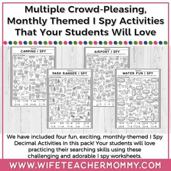 June Multiply & Divide Decimals I Spy Resource - Image 2