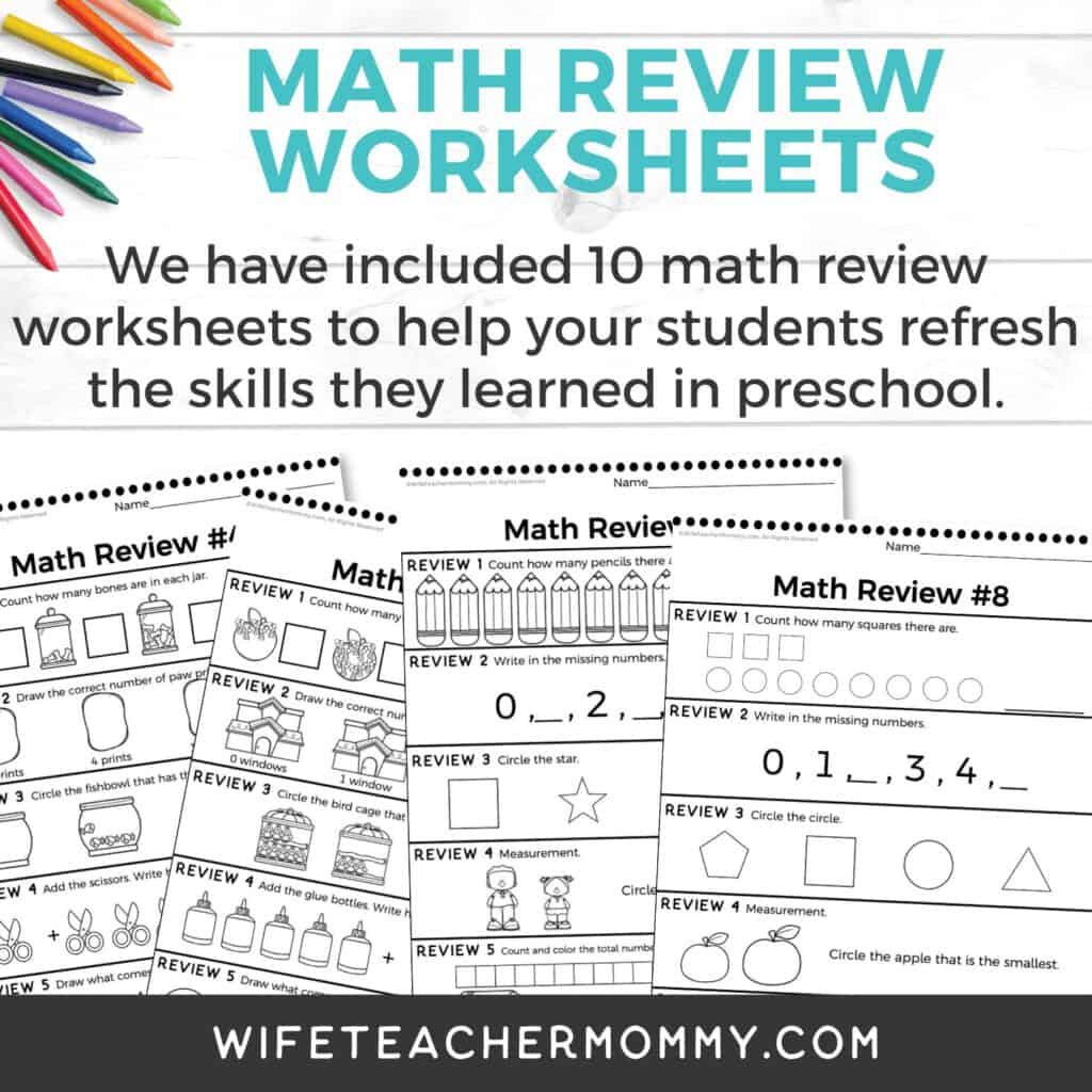 Kindergarten Beginning of the Year Review | Math & ELA Activities