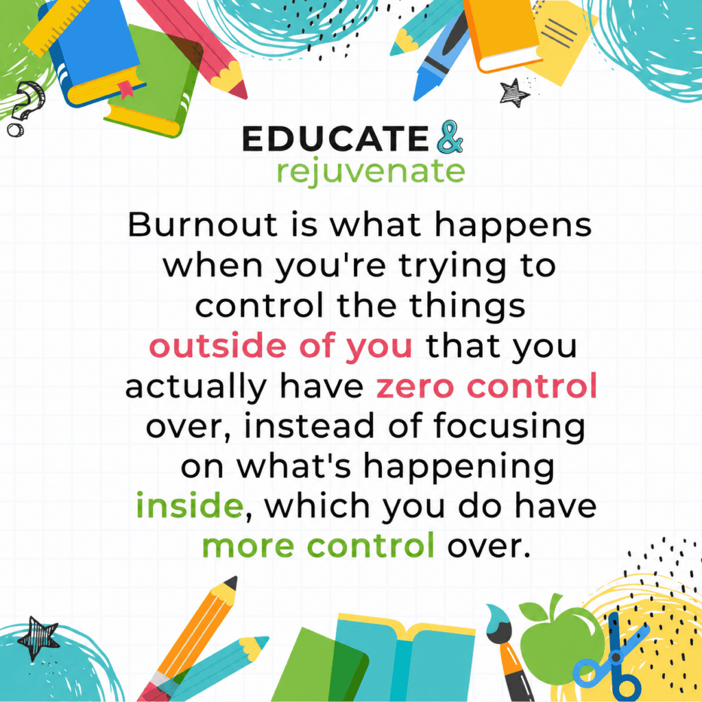 Teacher Burnout Quote